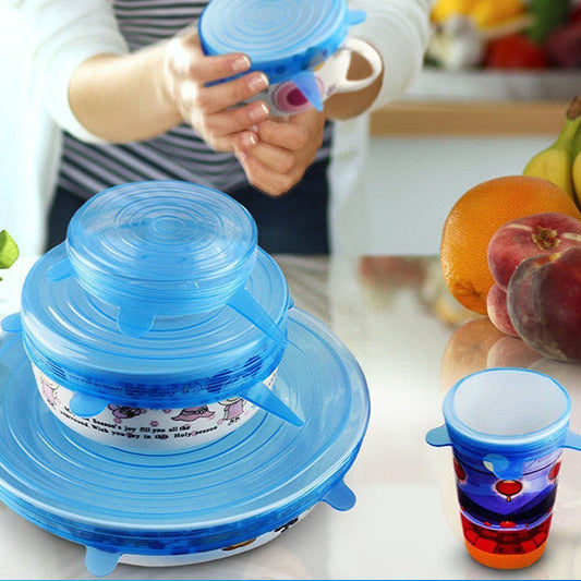 Silicone Stretch Lid in use