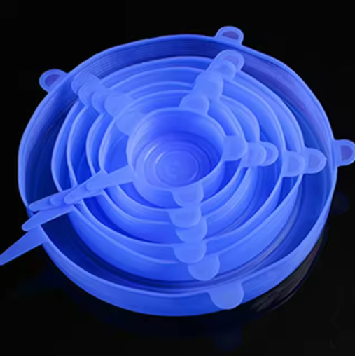 Silicone Stretch Lid Blue