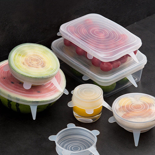 Silicone Stretch Lid in use