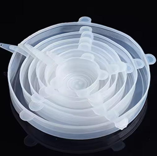 Silicone Stretch Lid Transparent Clear